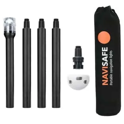 Navisafe Pole & White All Round Light With Vertical Navimount - Image