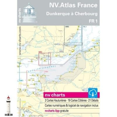 Navigation Solent Solent Buoy Racer Guide - folded, laminated chart showing Solent racing ...