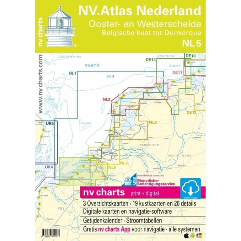 NV Chart Atlas NL5 Ooster & Westerschelde - Image