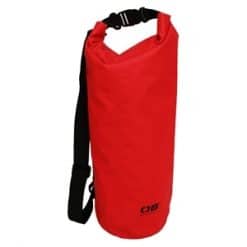 Overboard 12 Litre Dry Tube Bag Waterproof 40cm x 19cm - Red