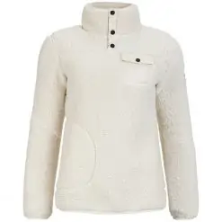 Pelle Womens Sherpa Sweater - Cream White