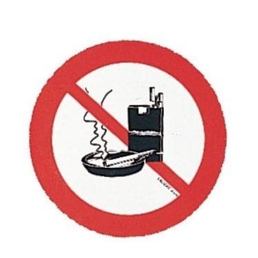 Pvc Sticker "No Smoking" - PVC STICKER "NO SMOKING"