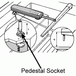 Raymarine Pedestal Socket 1.5 - New Image