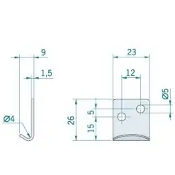 Roca Catchplates - 23 x 26mm