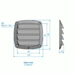 Roca Louvred Ventilator - Image