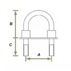 Seasure Metric U-Bolts - Image