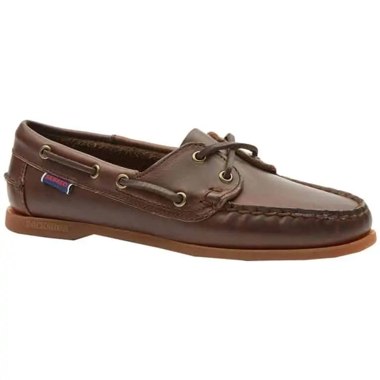 Sebago Jacqueline Ladies Deck Shoes - Brown Gum