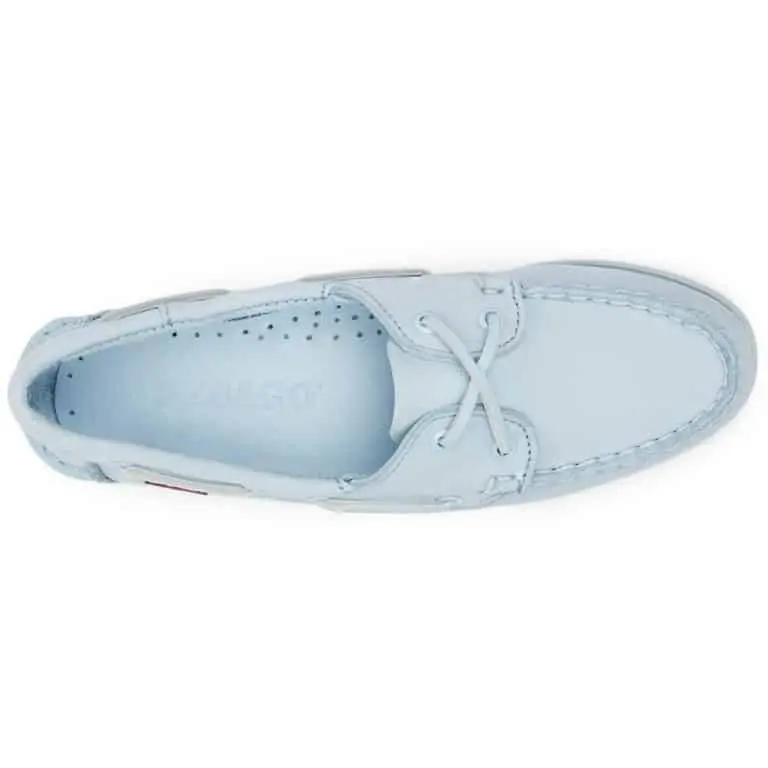 Sebago Jacqueline Ladies Deck Shoes - Full Baby Blue