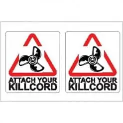 Nauticalia Boat Stickers - Attach Kill Cord (S)