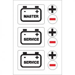 Nauticalia Boat Stickers - Battery/Master Service (S)