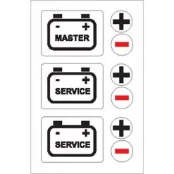 Nauticalia Boat Stickers - Battery/Master Service (S)