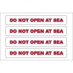 Nauticalia Boat Stickers - Do Not Open at Sea (S)