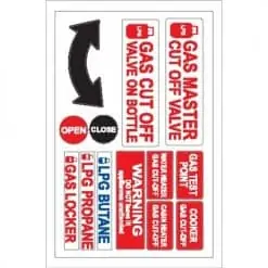 Nauticalia Boat Stickers - Gas Master Cut Off (L)