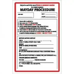 Nauticalia Boat Stickers - Mayday (L)