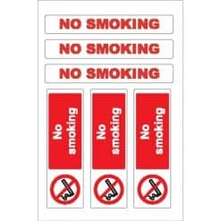 Nauticalia Boat Stickers - No Smoking (L)