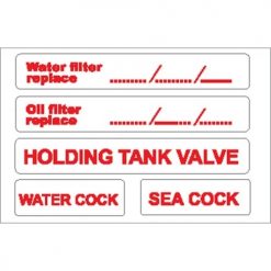Nauticalia Boat Stickers - Water Filter/Oil Filter (S)