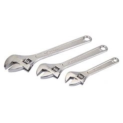 Silverline Adjustable Wrench Set 3 Piece - Image