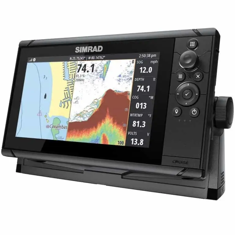 Simrad Cruise 9 Chartplotter Sonar with Transom Transducer - Image