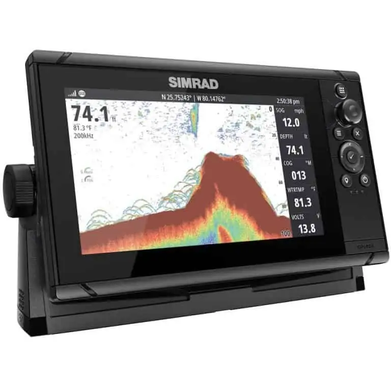 Simrad Cruise 9 Chartplotter Sonar with Transom Transducer - Image