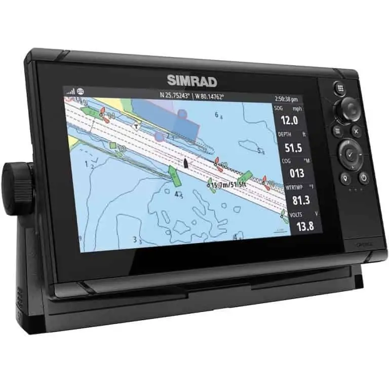 Simrad Cruise 9 Chartplotter Sonar with Transom Transducer - Image