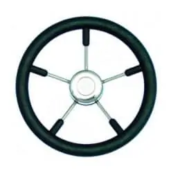 Steering Wheel Black 5 Spokes - STEERING WHEEL BLACK 5SPOKE