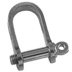 Strip Shackle Dee Standard Pin 6mm - STRIP SHACKLE DEE STANDARD PIN