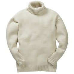 Merino Wool Submariner Sweater - Ecru