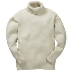 Merino Wool Submariner Sweater - Ecru