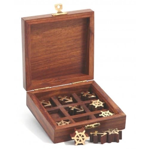 Tic Tac Toe Wooden Game - Image