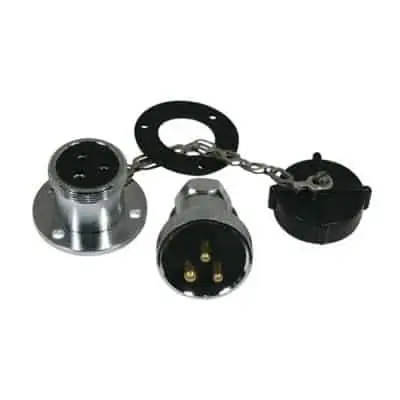 Trem Chrome 3 Pin Plug & Socket - Image