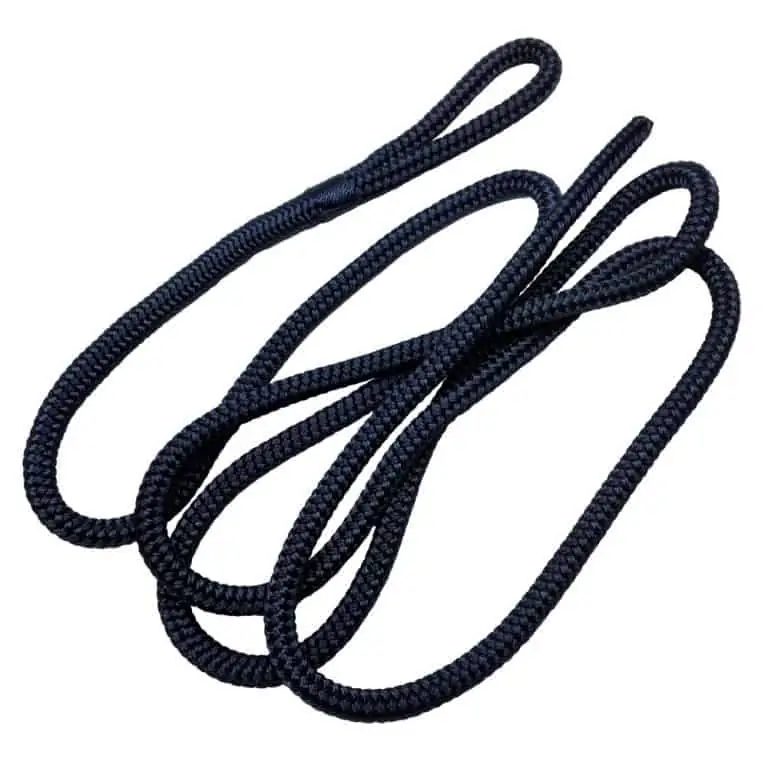 Trem Spliced Polyester Fender Rope with Eyelet - Blue