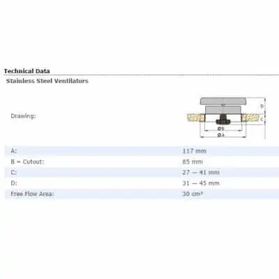 Vetus Portos Mushroom Ventilator - Image