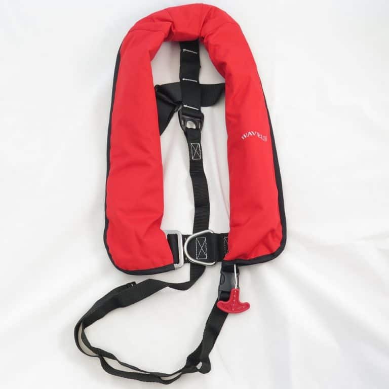 Waveline 165N ISO Lifejacket - Red With Harness