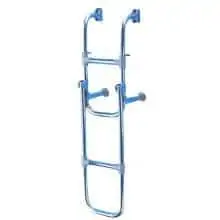 Waveline Folding Stainless Steell Ladder 2+2 - Image