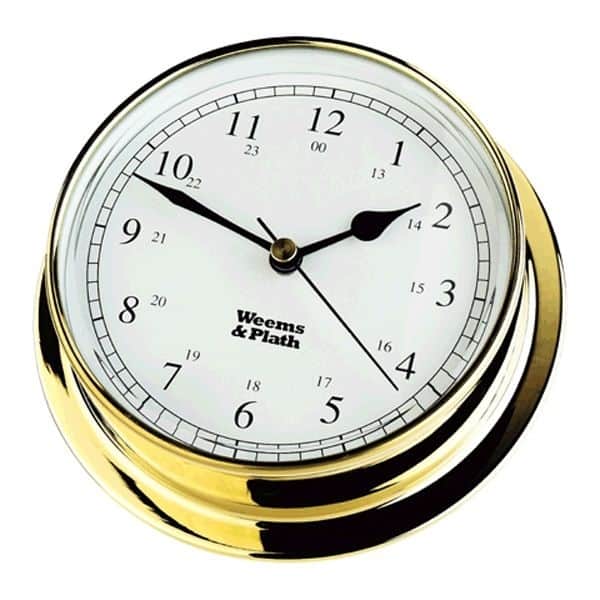 Weems & Plath Endurance 125 Quartz Clock Brass - Image