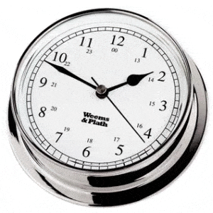 Weems & Plath Endurance 125 Quartz Clock Chrome - Image