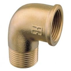 Aquafax Brass Elbow 3/4" BSP Male To 3/4" BSP Female - Image