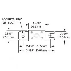 Blue Sea Fuse 500 Amp - Image