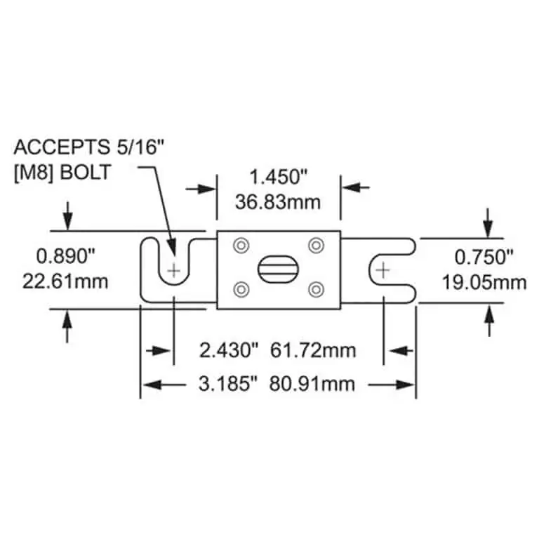 Blue Sea Fuse 500 Amp - Image