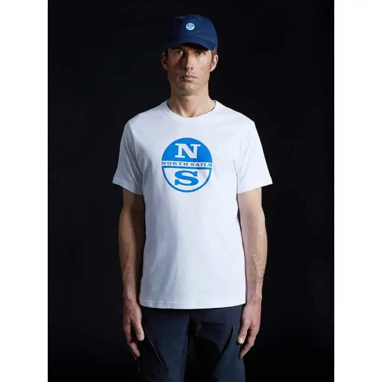 North Sails Logo Jersey T Shirt - White