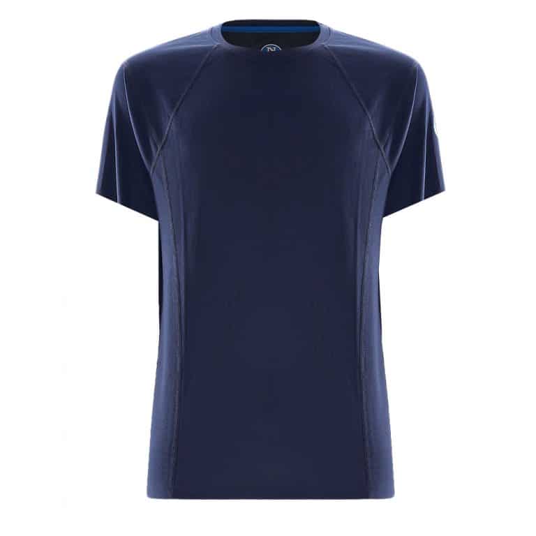 North Sails Tech T Shirt Short Sleeve - Marine Blue