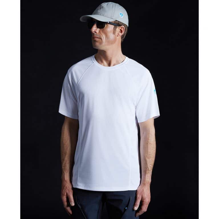 North Sails Tech T Shirt Short Sleeve - White
