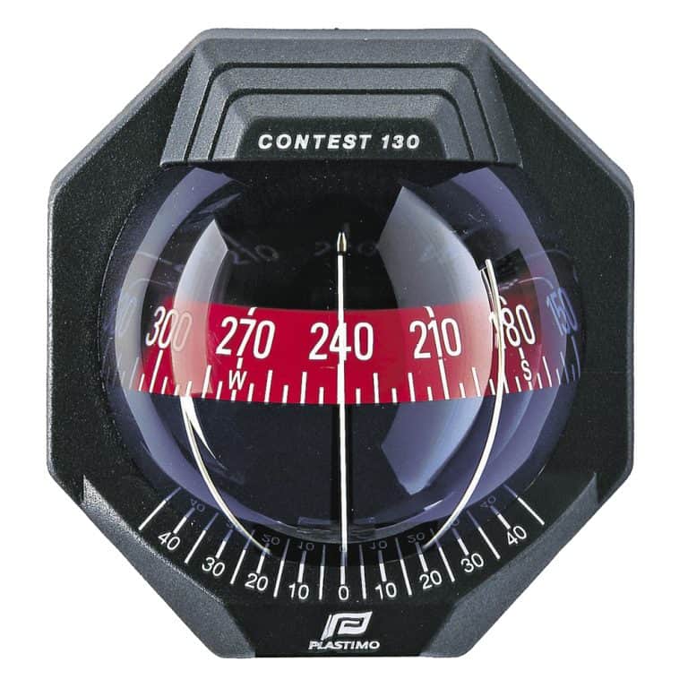 Plastimo Compass Contest 130 - Black / Red Card