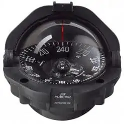 Plastimo Compass Offshore 105 - Black / Black Flat Card