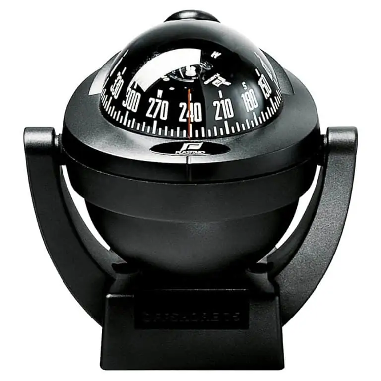 Plastimo Offshore 75 Compass - Bracket Mount Black