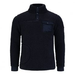 Pelle Sherpa Sweater - Dk Navy Blue