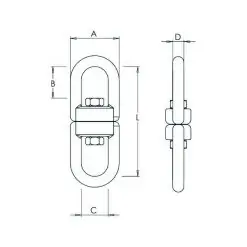 Swivel Double Eye - Image