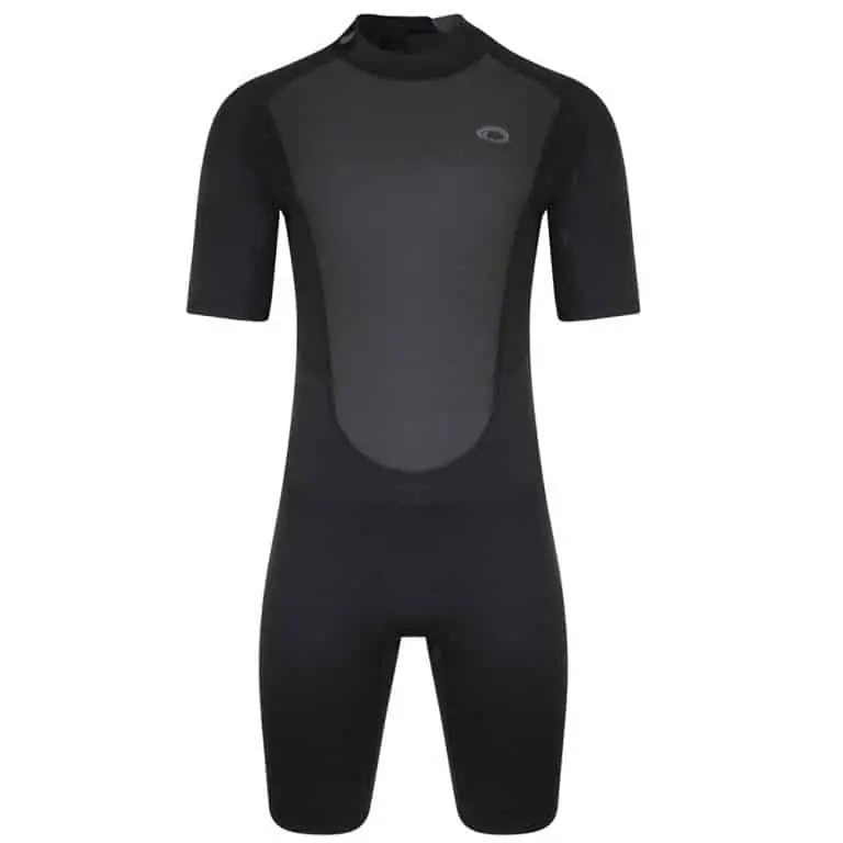 Typhoon Storm3 Shorty Wetsuit For Men Back Zip - Black