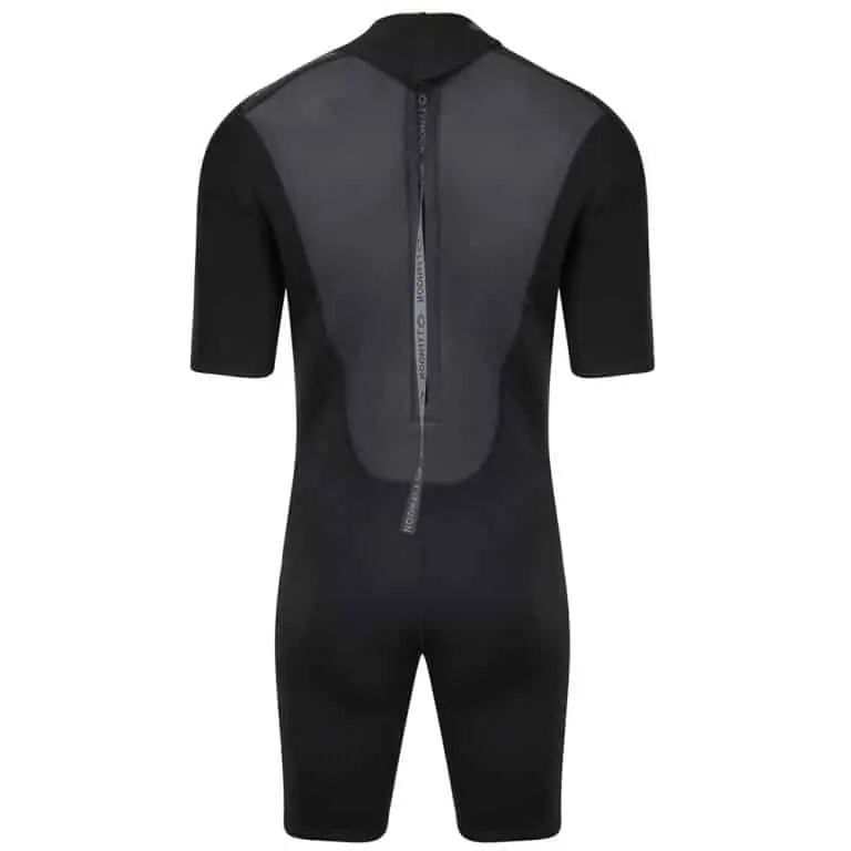 Typhoon Storm3 Shorty Wetsuit For Men Back Zip - Black