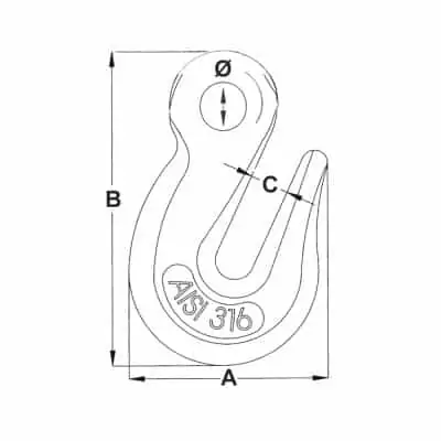 Chain Hook Stainless Steel - Image
